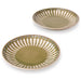 Mino Ware Small Plate Set, 4.7inch, Emboss-Tokusa, Olive Green, Lightweight, Japanese Ceramic Plate, Microwave/Dishwasher Safe, Set of 2