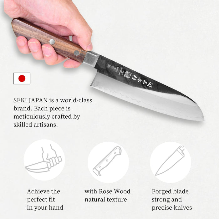 Seki Sanbonsugi 8A Santoku Knife 6.5 inch