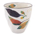 Mino Ware Floral Mug Cup Set, 3.6 inch, Red Sasanqua, White Magnolia, Japanese Ceramic Coffee Mug, 6.8 floz Set of 2