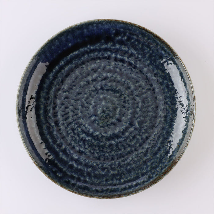 Mino Ware Iroyu Plate Blue - 10 inch