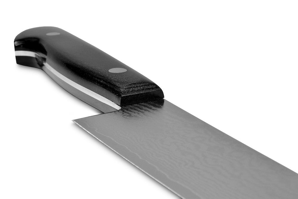 Iseya Jihei Damascus Petty Knife 150mm Japanese Chef Knife Black Pakka Handle G-2