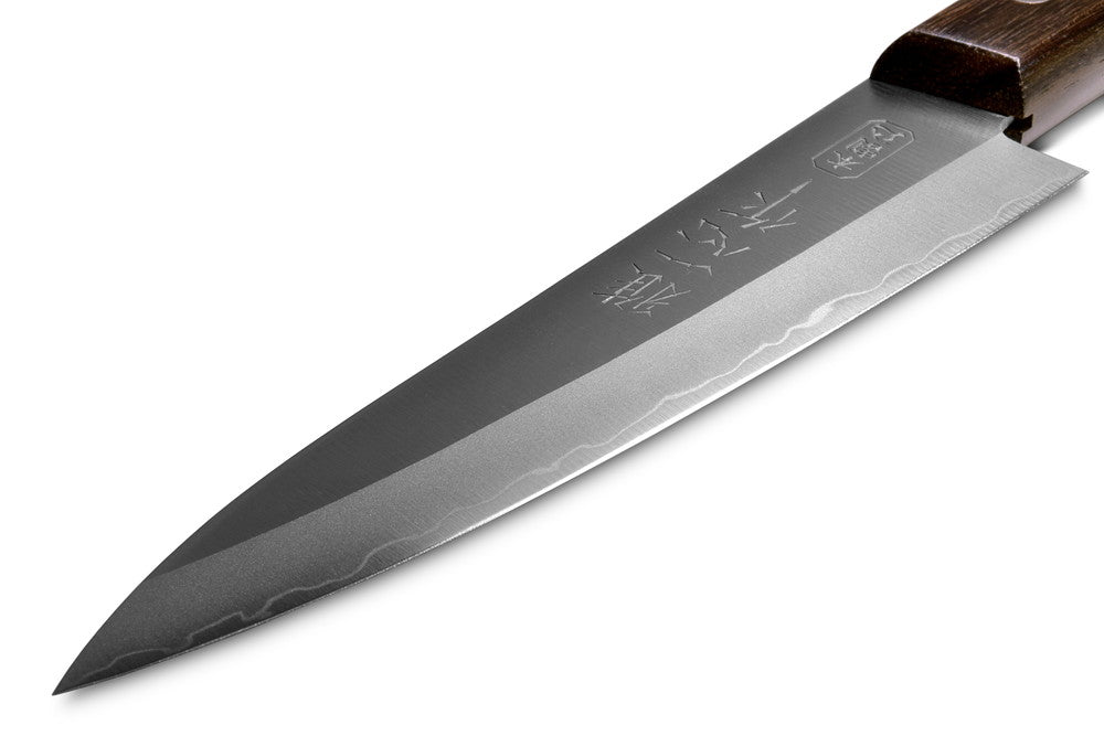 Seki Japan Miyabi Isshin KANETSUGU Utility Petty Knife 120 mm (4.7 in)AUS8 SUS410 Stainless Steel Fruit Knife, Rose Wood Handle,