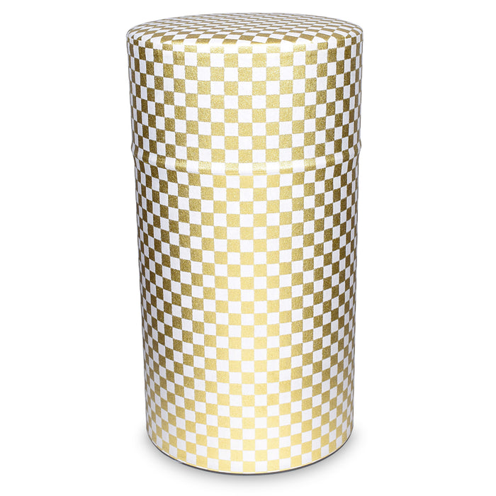 Mino Washi Pokkan Checkered Pattern Storage Containers Ivory
