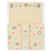 Japanese Hanko Design Hedgehog & Flower Letter Set