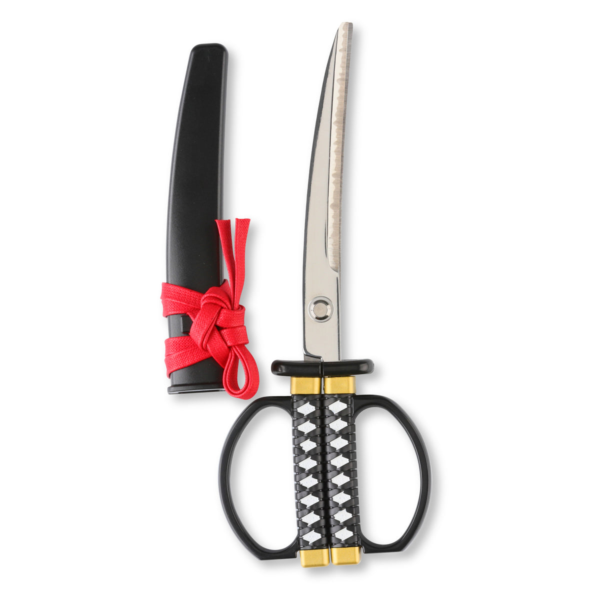 Japanese Samurai Sword Scissors Black — Product of Gifu Japan