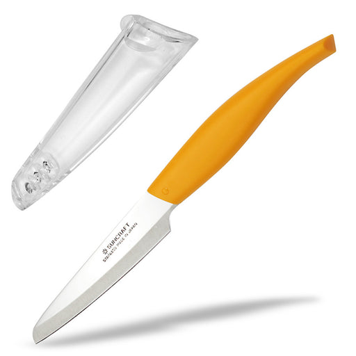 Seki Suncraft Fruit Knife Orange with Sheath