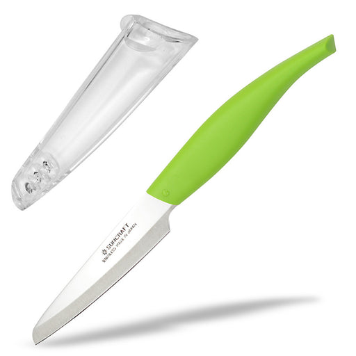 Seki Suncraft Fruit Knife Green with Sheath