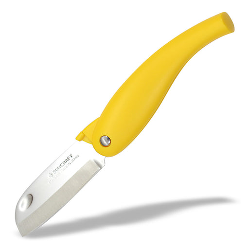 Seki Suncraft Folding Type Fruit Knife Yellow