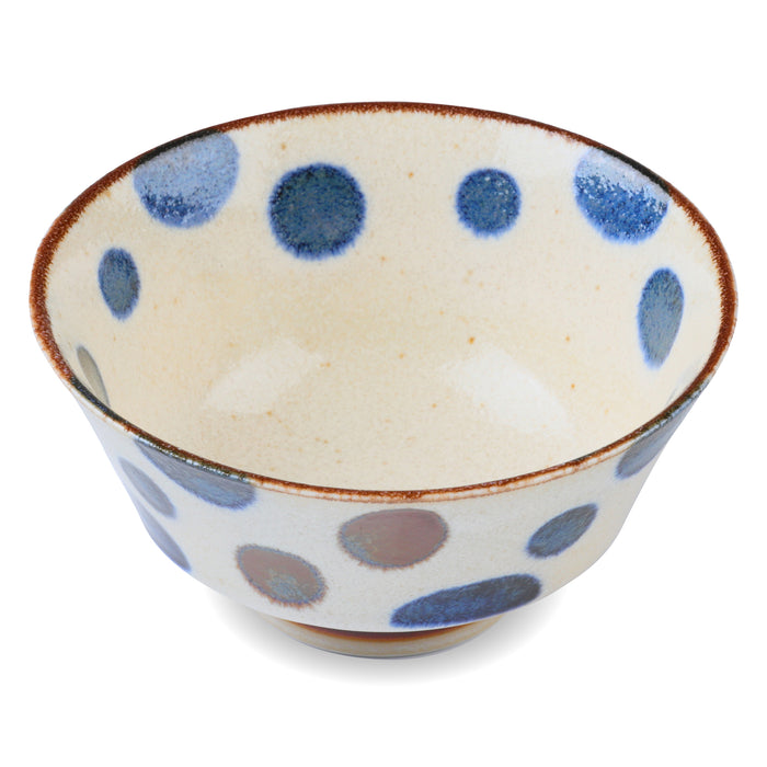 Mino Ware Paikaji Star Pattern Curved Bowl - 9 fl oz, 5 inch