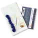 Hida Sashiko Asanoha Sewing Set - White Cotton Cloth & Blue Thread